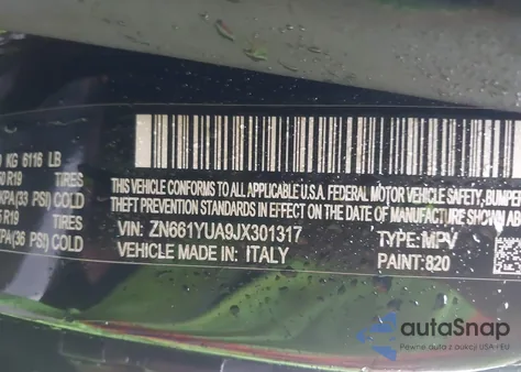 2018 Maserati Levante S from USA, damaged, VIN ZN661YUA9JX301317